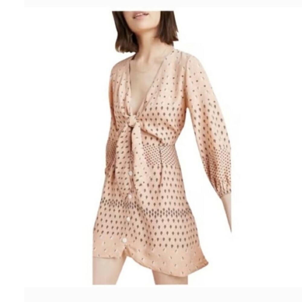 Anthropologie Faithful The Brand Trinidad Tunic Front Tie Dress